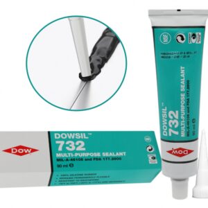 Dowsil 732 Schwarzer Mehrzweck-Silikondichtstoff, 90-ml-Tube