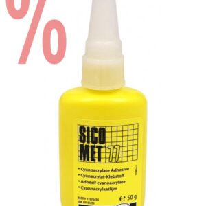 Sicomet 77 Cyanacrylat-Sofortklebstoff 6x 50g – Vor Ablauf des Verfallsdatums verwenden