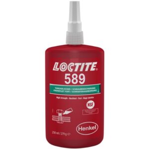 Loctite 589 Schraubensicherung mit hoher Festigkeit und niedriger Viskosität, 250-ml-Flasche