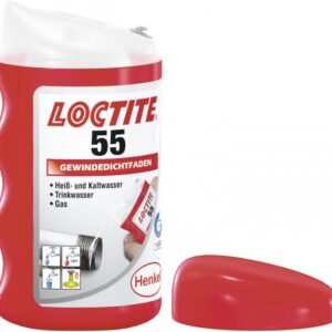 Loctite 55 Rohrdichtschnur für Kunststoff- und Metallrohrgewinde, 160 m