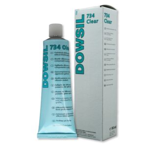 Dowsil 734 Fließfähiges RTV-Silikon-Klebedichtmittel, transparent, 90-ml-Tube