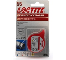 Loctite 55 Rohrdichtschnur für Kunststoff- und Metallrohrgewinde, 50 m