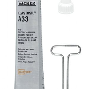 Wacker Elastosil A33 feuchtigkeitshärtender Silikonkautschuk RTV-1 Elfenbein 90 ml