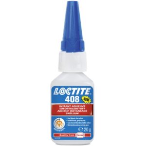 Loctite 408 Alkoxyethyl CA-Sofortkleber mit geringer Blüte und geringem Geruch, 20 g