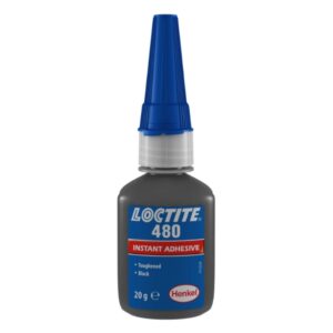 Loctite 480 gehärteter Sofortklebstoff, schwarz, 20 g