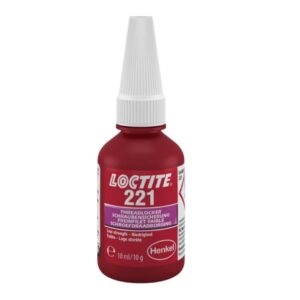 Loctite 221 Schraubensicherung für kleine Schrauben, geringe Festigkeit, violett, 10 ml
