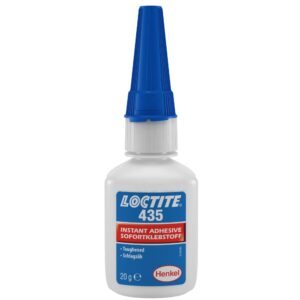 Loctite 435 Sofortklebstoff mit niedriger Viskosität, transparent, 20-g-Flasche