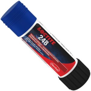 Loctite 248, tropffreier, mittelfester, blauer Schraubensicherungsstift, 19 g