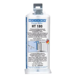 Weicon Easy-Mix HT 180 2-Komponenten-Epoxidklebstoff schwarz 50 ml Kartusche