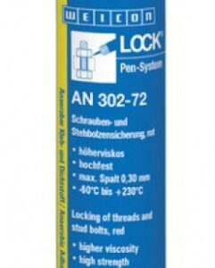 Weicon AN 302-72 Hochtemperatur-Schraubensicherung hochfest rot 20 ml