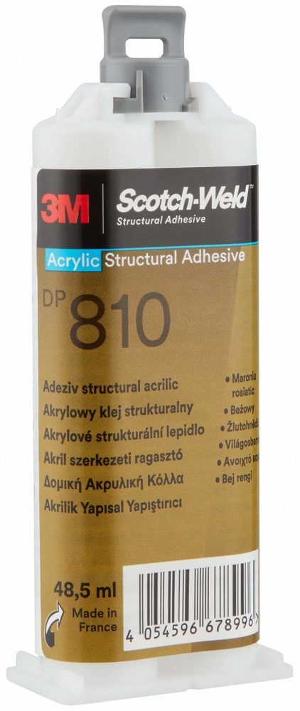 3M Scotch-Weld DP810 Zweikomponenten-Strukturklebstoff auf Acrylbasis, grün, 48,5 ml