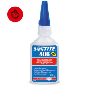 Loctite Prism 406 Cyanacrylat-Sofortkleber mit niedriger Viskosität, 100 g