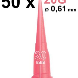Loctite 97223 Set mit 50 PE-Dosiernadeln mit konischer Spitze 20G rosa