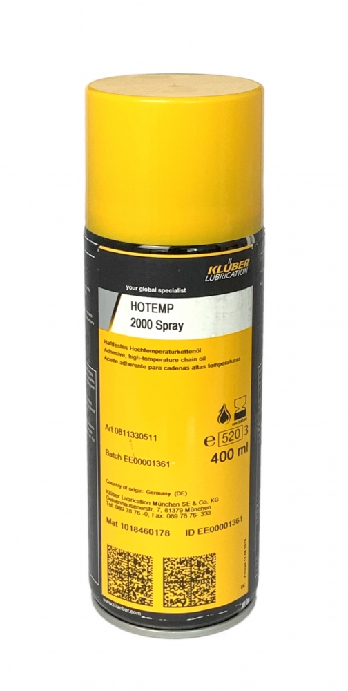 Klüber HOTEMP 2000 Hochtemperatur-Schmierölspray 400ml
