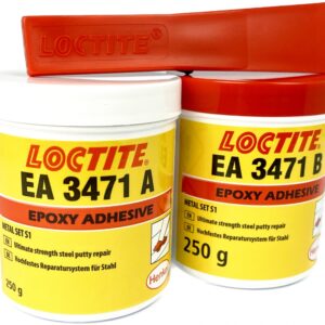 Loctite EA 3471 Fixmaster Stahlkitt-Reparatur-Metall-Set S1 – 500 g