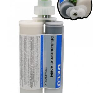 DELO-DUOPOX AD894 Zweikomponenten-Epoxidklebstoff, spaltfüllend, schwarz, 200 ml