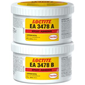 Loctite 3478 Superior Metal Zweikomponenten-Epoxidharzsystem, grau, 453 g Set