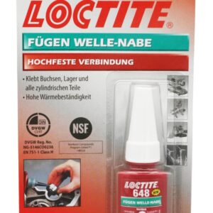 Loctite 648 Fügemittel bis 180 °C hochfest, grün, 5 ml