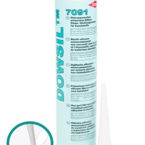 Dowsil 7091 Weißes Silikon-Klebedichtmittel, 310-ml-Kartusche