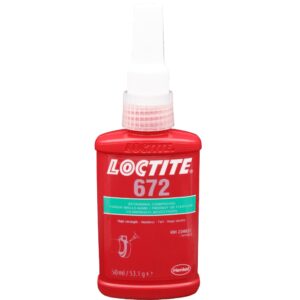 Loctite 672 Anaerobic Retaining Compound, fluoreszierende 50-ml-Flasche