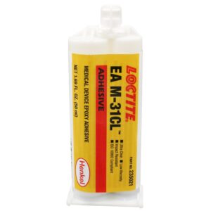 Loctite EA M-31 CL MED Zweiteiliger Epoxidklebstoff für medizinische Geräte, 50 ml