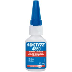 Loctite 4860 Hochviskoser, biegsamer Sofortklebstoff, transparent, 20-g-Flasche