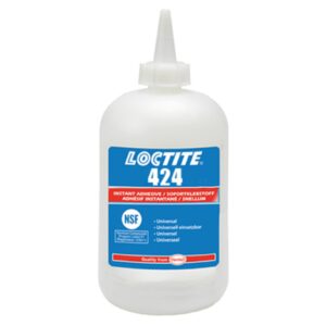 Loctite 424 Transparenter Sofortklebstoff auf Ethylbasis, 500-g-Flasche