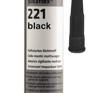 Sikaflex 221 Mehrzweck-Polyurethan-Klebedichtstoff, schwarz, 300 ml