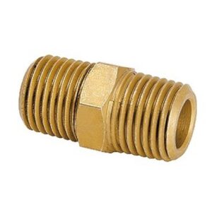 Perma 104852 Sechskantnippel Messing R1/4 Außengewinde
