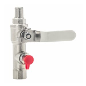 Perma 113972 Spülanschluss mit Handventil R1/4m x G1/4f