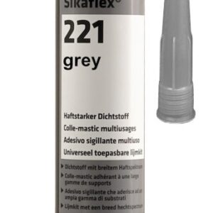 Sikaflex 221 Mehrzweck-Polyurethan-Klebstoff, grau, 300 ml